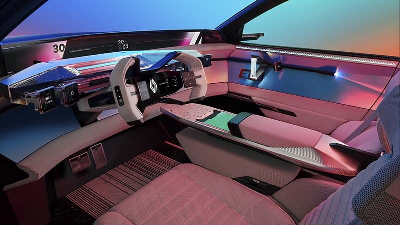 خودروی هیبریدی هیدروژنی رنو Scenic Vision - خودروی برقی رنو برای سال 2024
